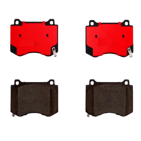 Brake pad set with shim and back plate